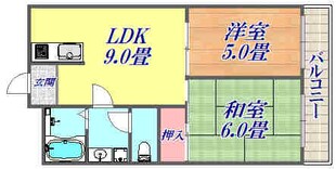 エスペラール武庫之荘の物件間取画像